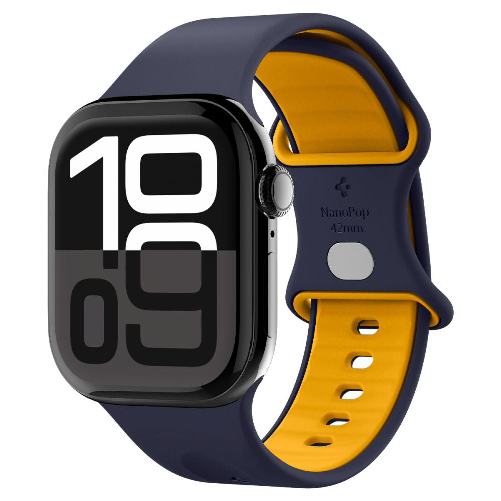 Spigen Nano Pop szíj Apple Watch 42mm / 41mm / 40mm / 38mm sorozathoz, Tengerészkék AMP09325