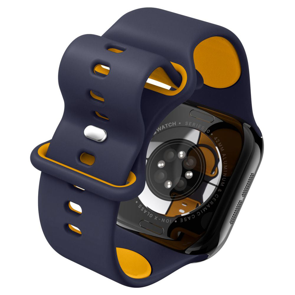 Spigen Nano Pop szíj Apple Watch 42mm / 41mm / 40mm / 38mm sorozathoz, Tengerészkék AMP09325