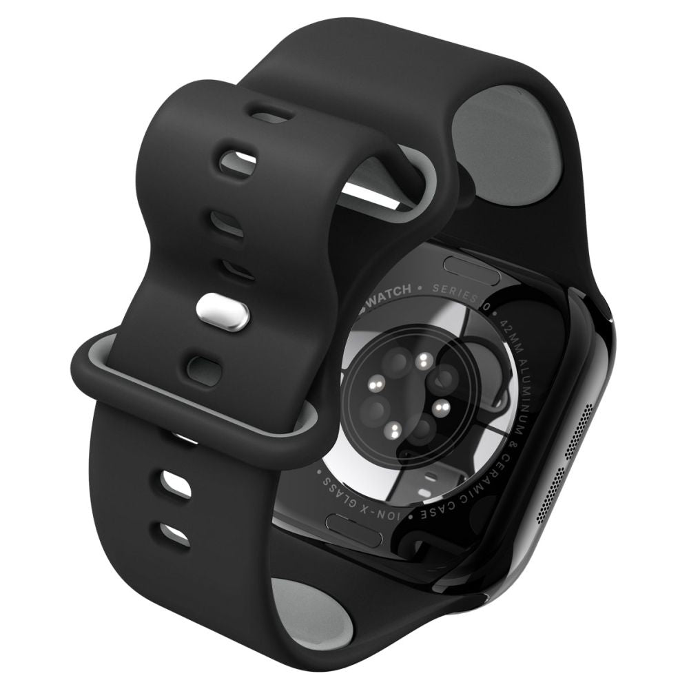 Spigen Nano Pop szíj Apple Watch 42mm / 41mm / 40mm / 38mm sorozathoz, Fekete AMP09324