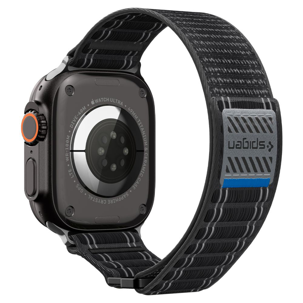 Spigen WBF0 szíj Apple Watch 49mm / 46mm / 45mm / 44mm sorozathoz, Fekete AMP10141