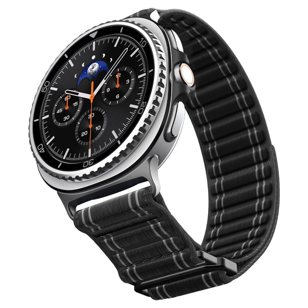 Spigen WBF0 szíj Samsung Galaxy Watch8 / Watch8 Classic Series-hez, Fekete AMP10153