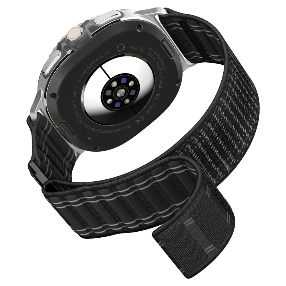 Spigen WBF0 szíj Samsung Galaxy Watch8 / Watch8 Classic Series-hez, Fekete AMP10153