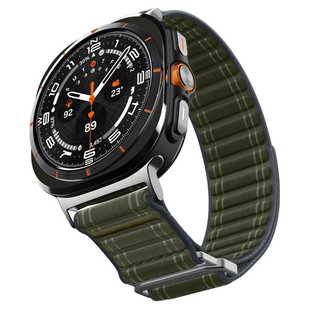 Spigen WBF0 szíj Samsung Galaxy Watch Ultra-hoz, zöld AMP10147