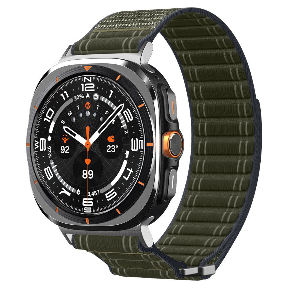 Spigen WBF0 szíj Samsung Galaxy Watch Ultra-hoz, zöld AMP10147