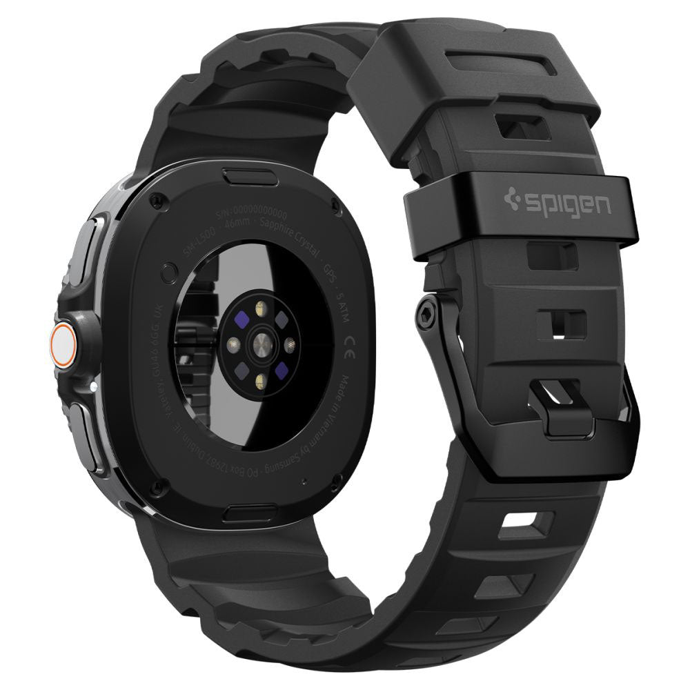 Spigen WBS2 szíj Samsung Galaxy Watch8 / Watch8 Classic sorozathoz, Fekete AMP10151
