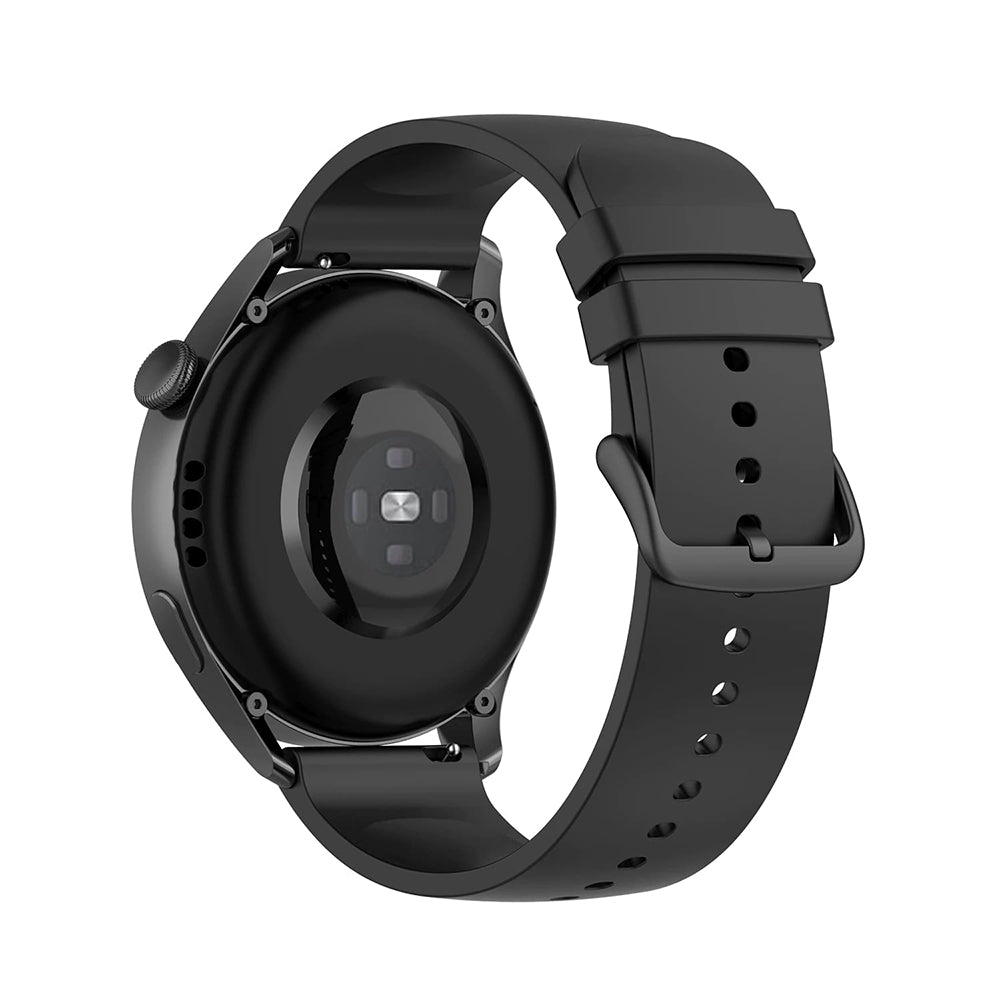 Techsuit W001 szíj Samsung Galaxy Watch / Huawei Watch sorozathoz, Fekete
