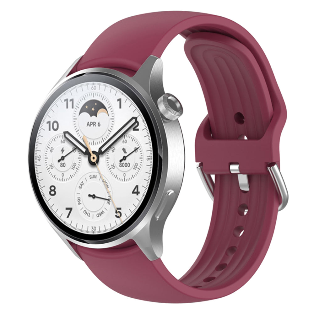 Techsuit W003 szíj Huawei Watch / Xiaomi Watch sorozathoz, 22mm, Sötétpiros
