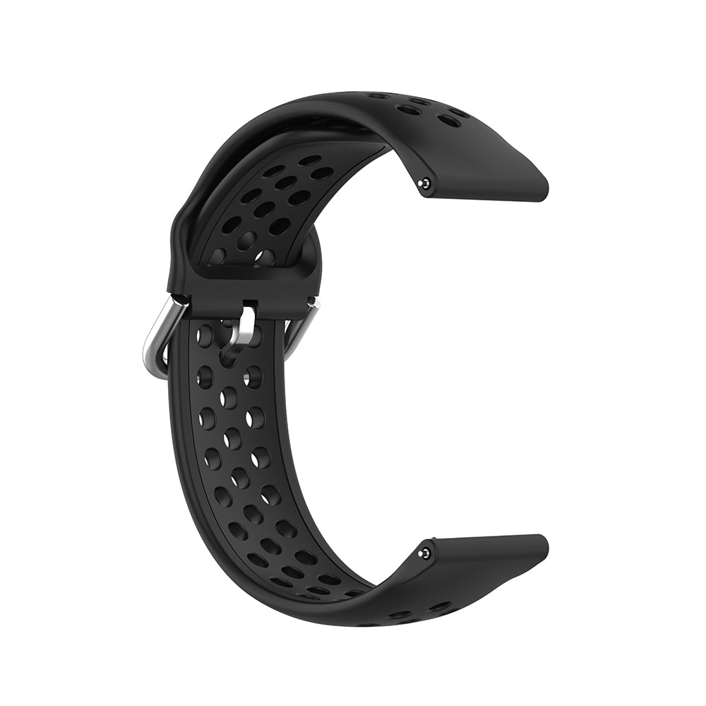 Techsuit W004 szíj Samsung Galaxy Watch / Huawei Watch sorozathoz, 20mm, Fekete