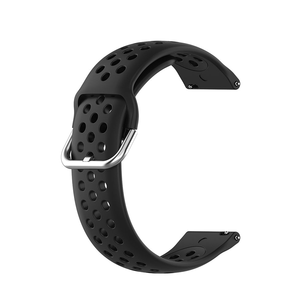 Techsuit W004 szíj Samsung Galaxy Watch / Huawei Watch sorozathoz, 20mm, Fekete