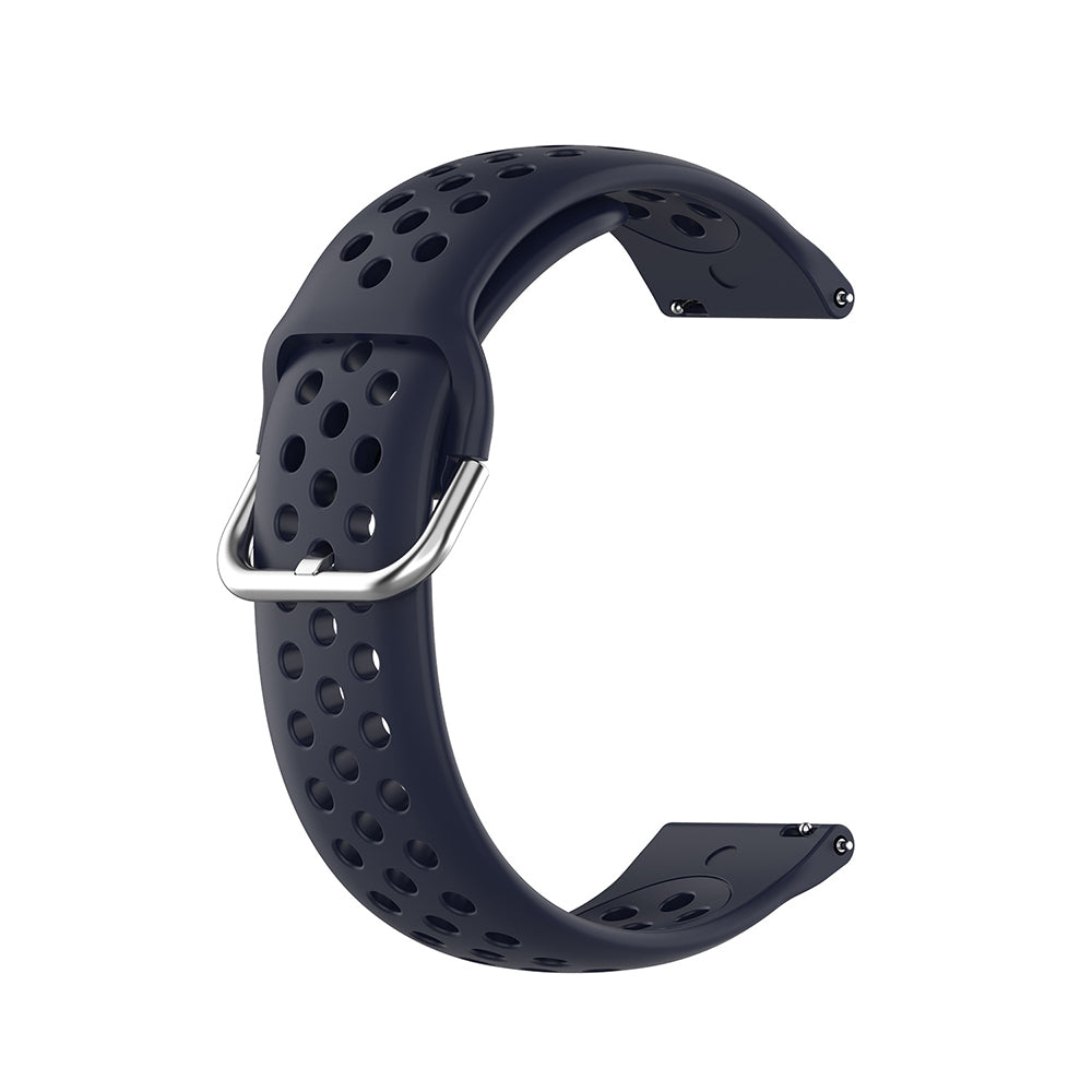 Techsuit W004 szíj Samsung Galaxy Watch / Huawei Watch sorozathoz, 22mm, Sötétkék