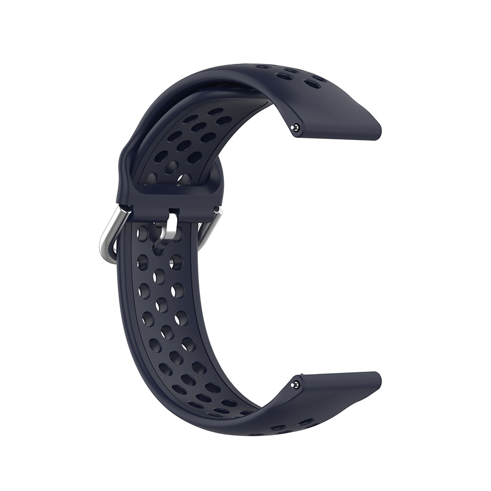 Techsuit W004 szíj Samsung Galaxy Watch / Huawei Watch sorozathoz, 22mm, Sötétkék