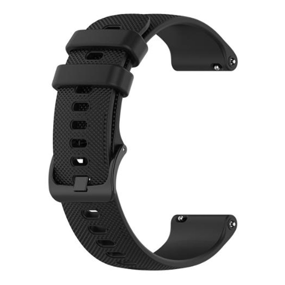 Techsuit W006 szíj Huawei Watch / Garmin Watch sorozathoz, 18mm, Fekete