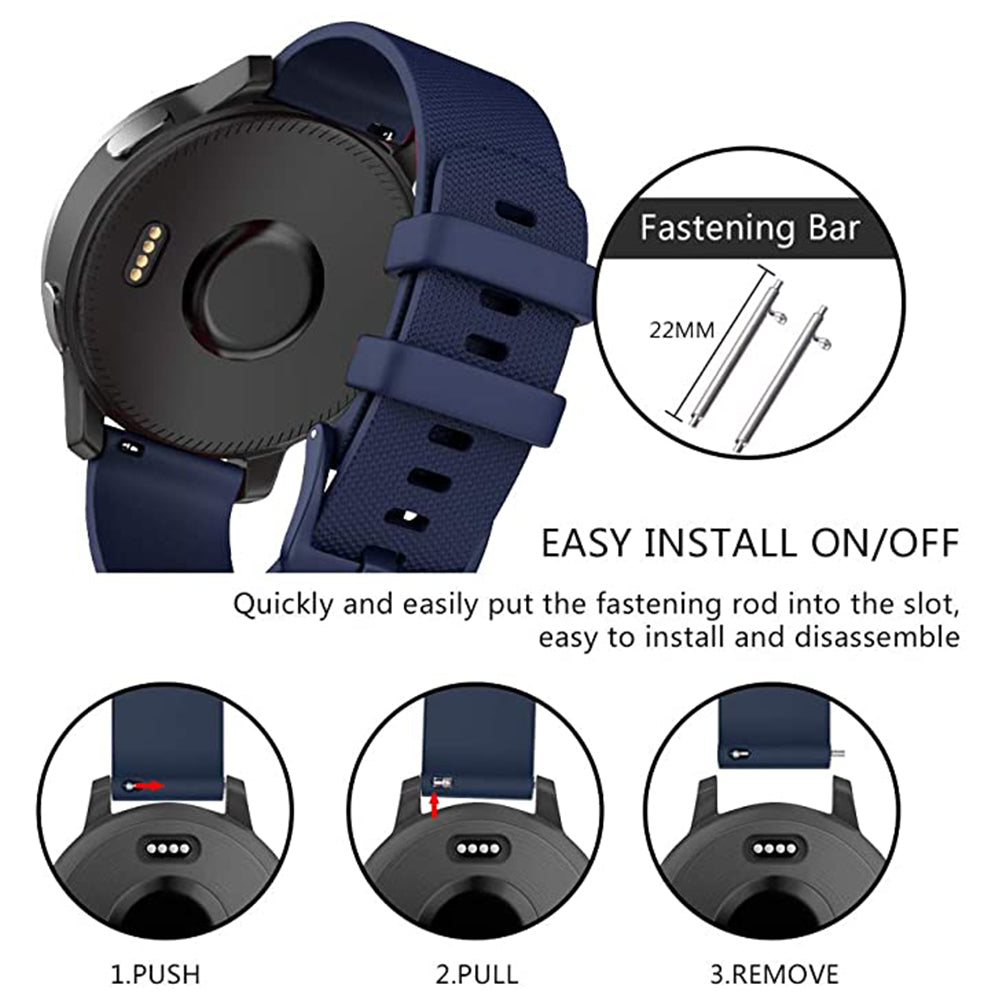 Techsuit W006 szíj Samsung Galaxy Watch / Huawei Watch sorozathoz, 22mm, Kék