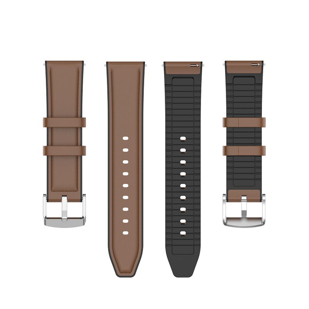 Techsuit W007 Strap for Samsung Galaxy Watch / Huawei Watch Series, 20mm, Brown