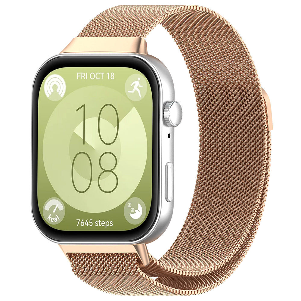 Techsuit W009 szíj Huawei Watch Fit 4 Pro / Fit 4 / Fit 3, Arany Rózsaszín