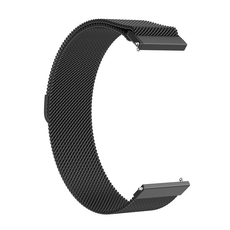 Techsuit W009 szíj Huawei Watch / Garmin Watch sorozathoz, 18mm, Fekete