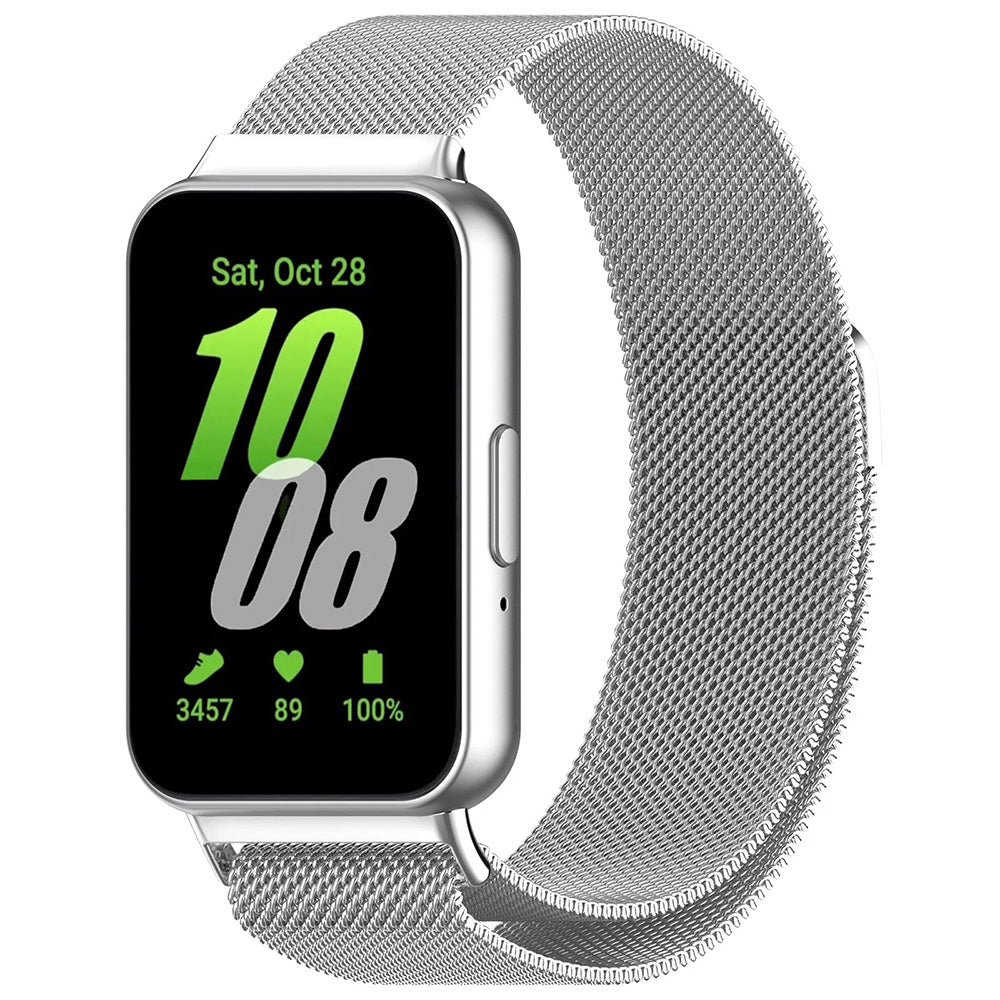 Techsuit W009 szíj Samsung Galaxy Fit3 R39M-hez, Ezüst