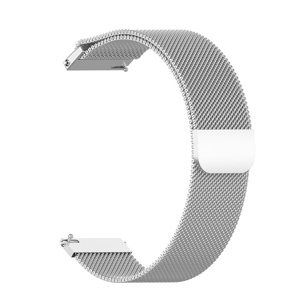 Techsuit W009 szíj Samsung Galaxy Watch / Huawei Watch sorozathoz, 20mm, Ezüst