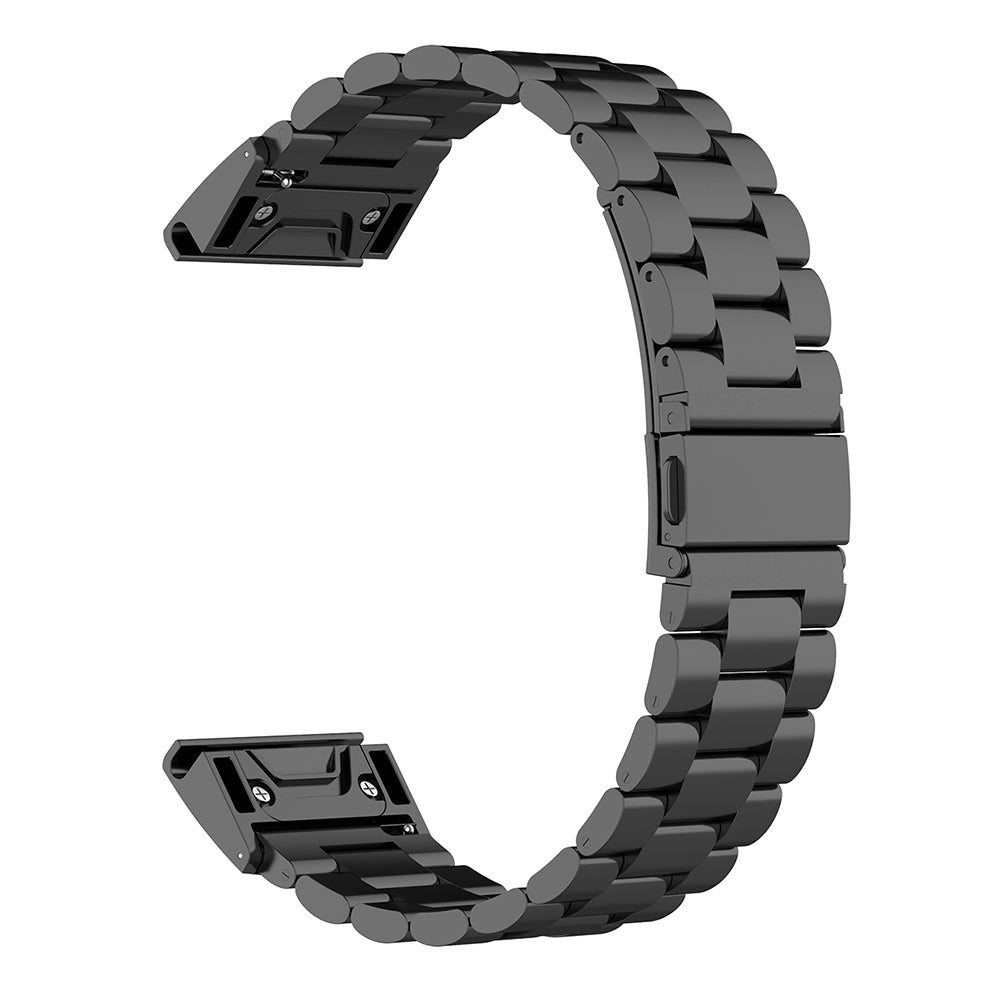Techsuit W010 szíj Garmin Watch Fenix / Forerunner sorozathoz, 22mm, Fekete