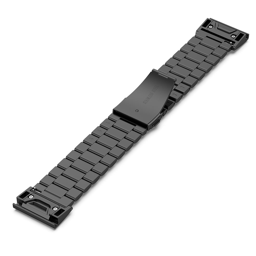 Techsuit W010 szíj Garmin Watch Fenix / Forerunner sorozathoz, 22mm, Fekete