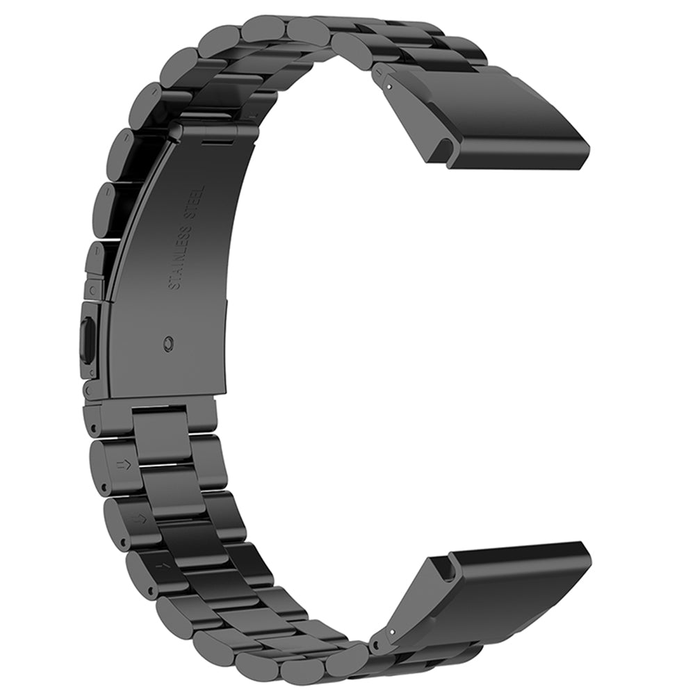 Techsuit W010 szíj Garmin Watch Fenix / Forerunner sorozathoz, 22mm, Fekete