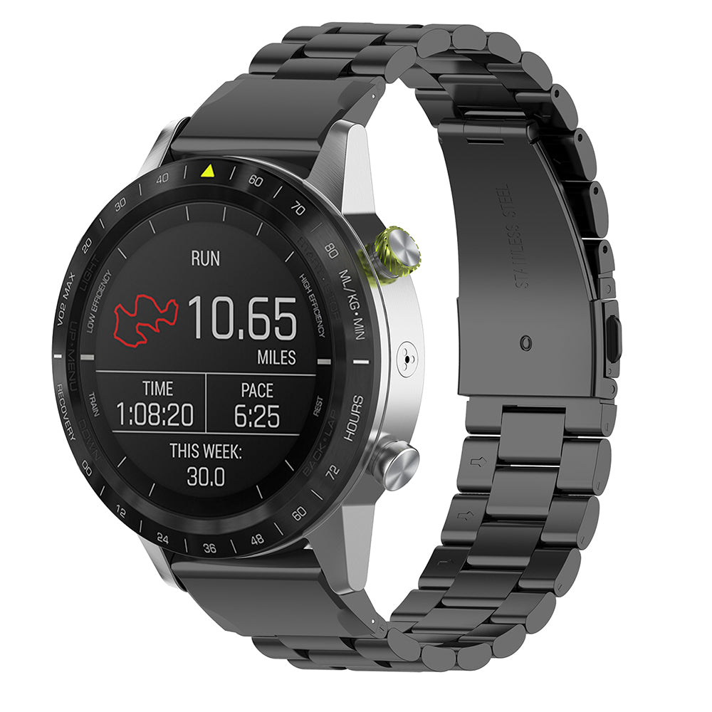 Techsuit W010 szíj Garmin Watch Fenix sorozathoz, 26mm, Fekete
