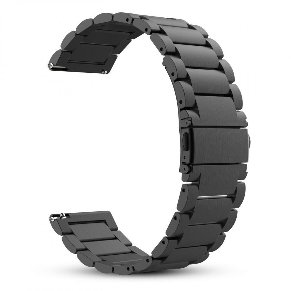 Techsuit W010 szíj Samsung Galaxy Watch / Huawei Watch sorozathoz, 20mm, Fekete