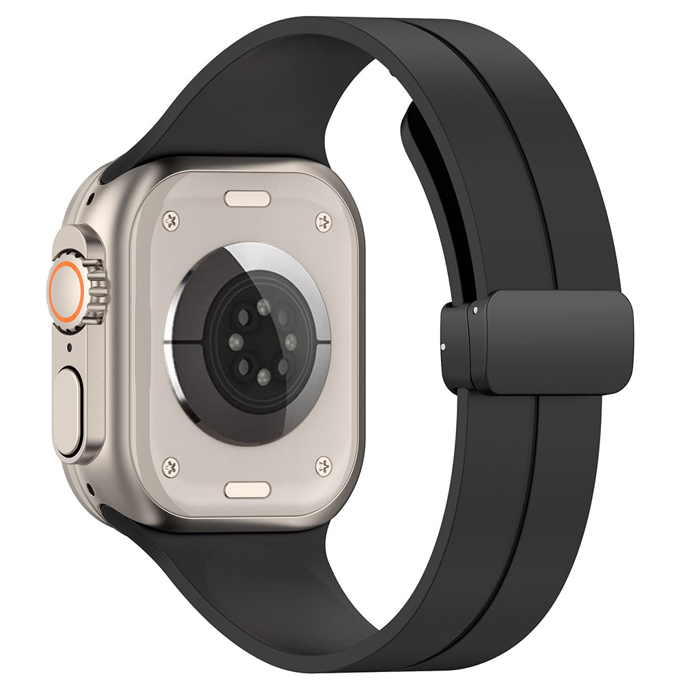 Techsuit W011 szíj Apple Watch 49mm / 46mm / 45mm / 44mm / 42mm sorozathoz, Fekete