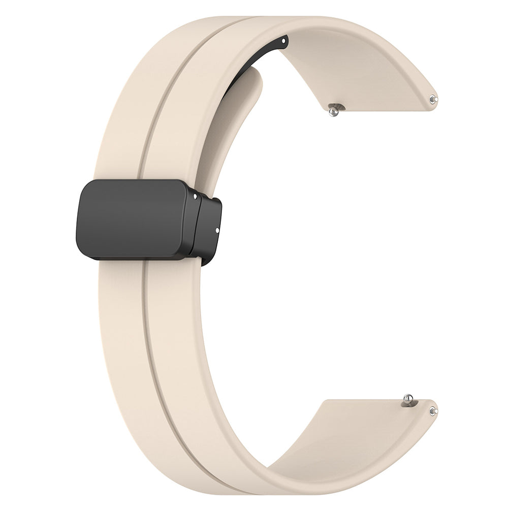 Techsuit W011 szíj Huawei Watch / Garmin Watch sorozathoz, 18mm, Bézs