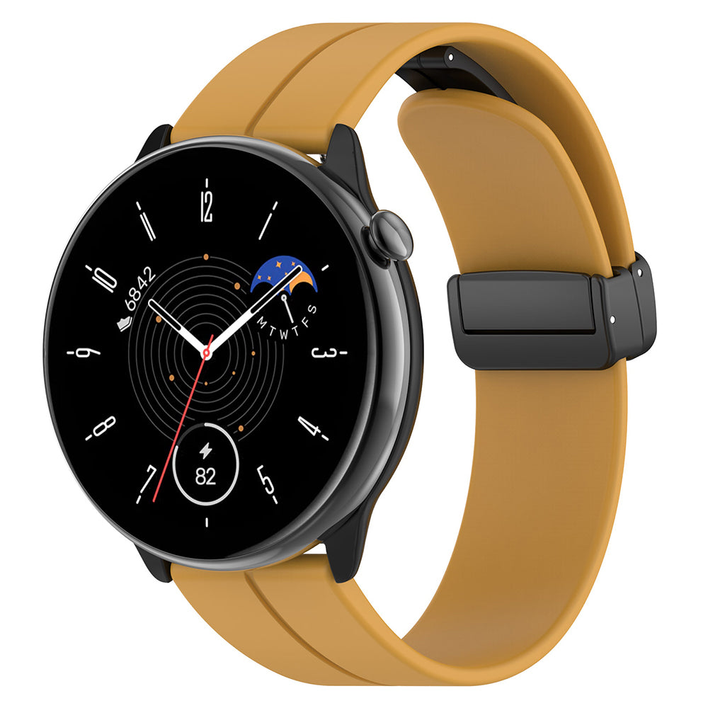 Techsuit W011 szíj Huawei Watch / Garmin Watch sorozathoz, 18mm, Sárga