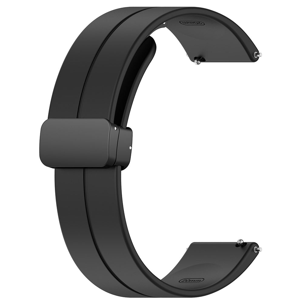 Techsuit W011 szíj Huawei Watch / Garmin Watch sorozathoz, 18mm, Fekete