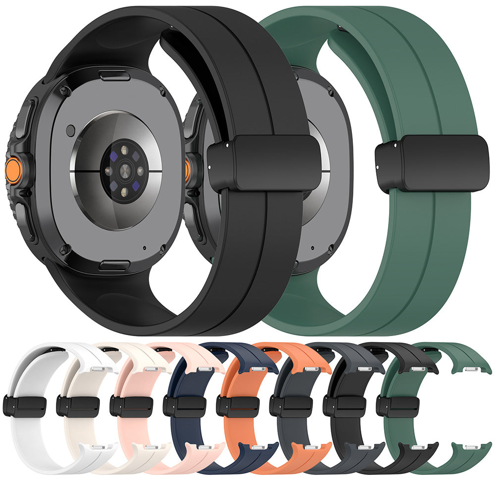 Techsuit W011 szíj Samsung Galaxy Watch8 / Watch8 Classic sorozathoz, Sötétzöld