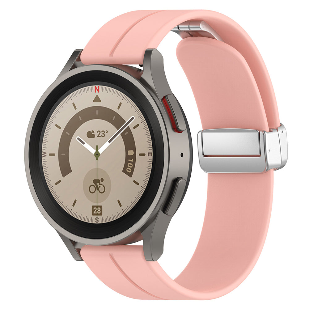 Techsuit W011 szíj Samsung Galaxy Watch / Huawei Watch sorozathoz, 20mm, Rózsaszín