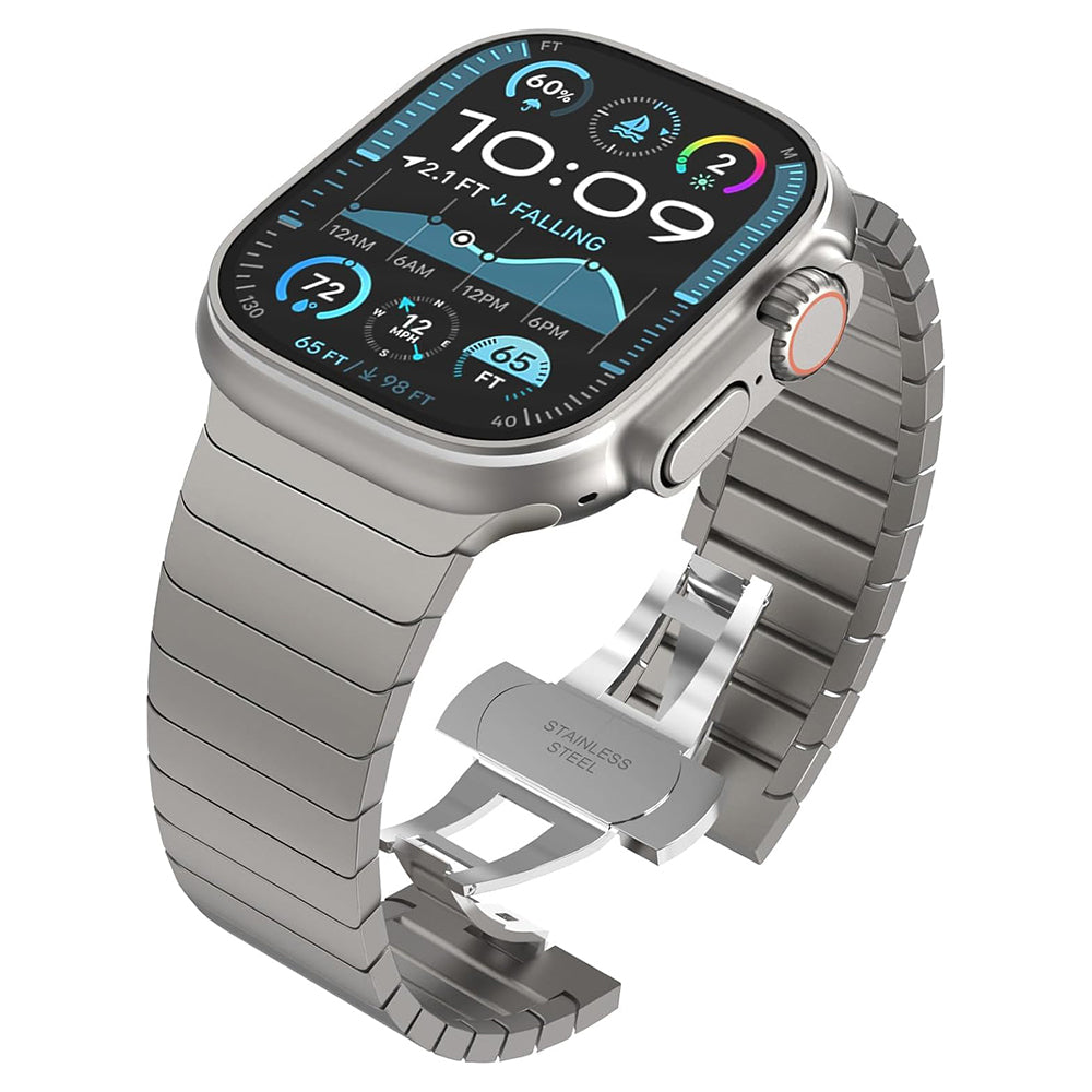 Techsuit W012 szíj Apple Watch 42mm / 41mm / 40mm / 38mm sorozathoz, Ezüst