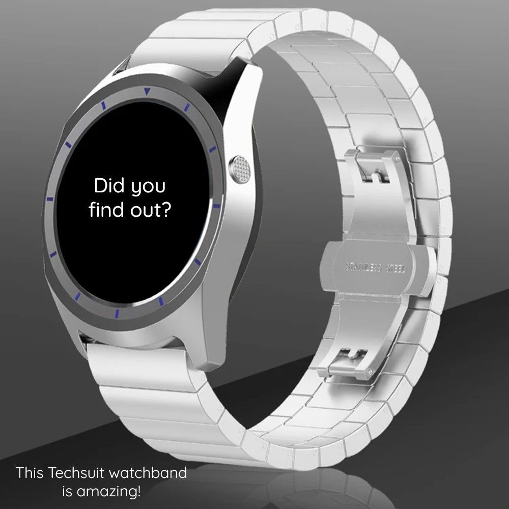 Techsuit W012 szíj Apple Watch 49mm / 46mm / 45mm / 44mm / 42mm sorozathoz, Fekete
