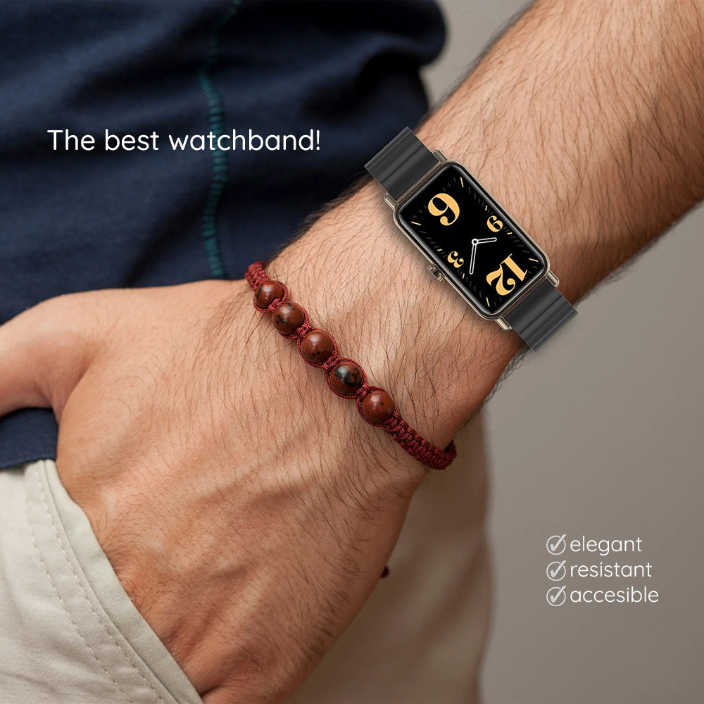 Techsuit W012 szíj Apple Watch 49mm / 46mm / 45mm / 44mm / 42mm sorozathoz, Fekete