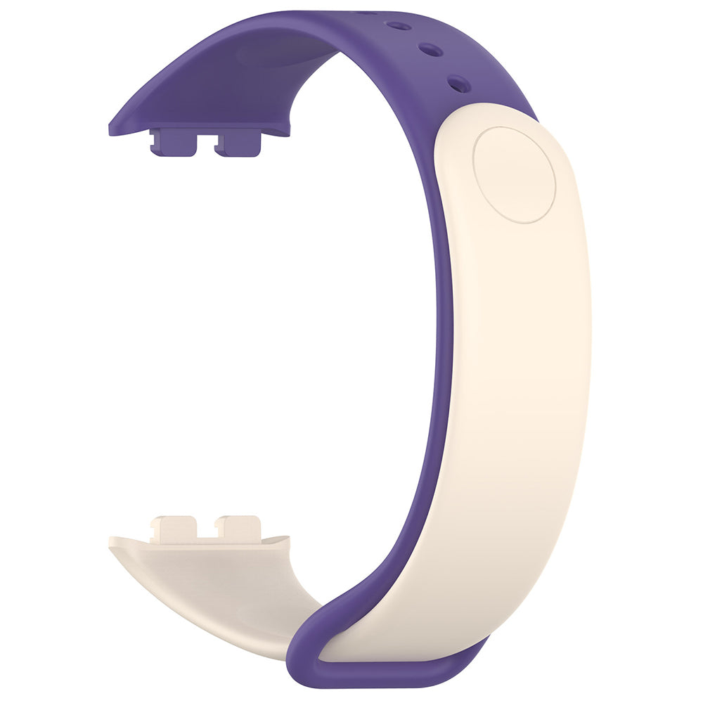 Techsuit W014 szíj Honor Band 9-hez, Krémszínű Lila