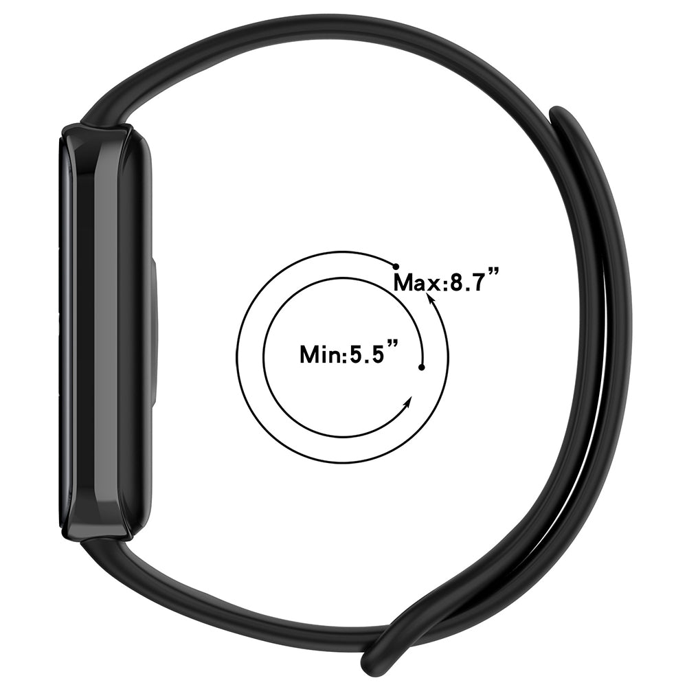 Techsuit W014 szíj Honor Band 9-hez, Krémszínű Lila