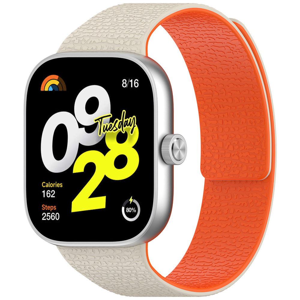 Techsuit W016 szíj Xiaomi Smart Band / Watch sorozathoz, Bézs Narancssárga