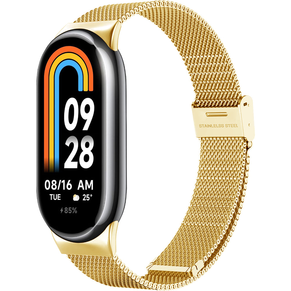Techsuit W022 szíj Xiaomi Smart Band 9 / 8-hoz, 15mm, Arany