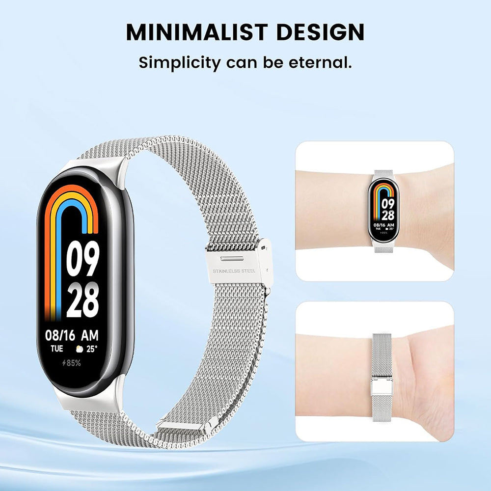 Techsuit W022 szíj Xiaomi Smart Band 9 / 8-hoz, 15mm, Arany