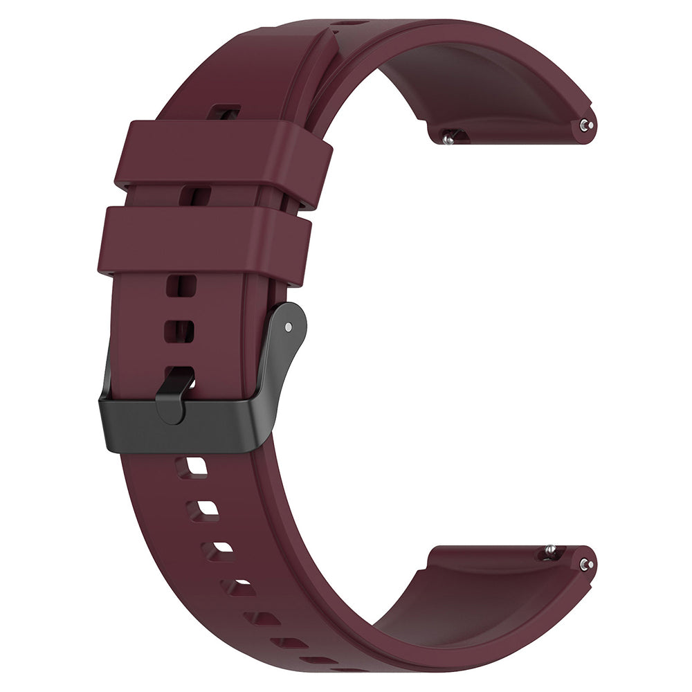 Techsuit W026 szíj Samsung Galaxy Watch / Huawei Watch sorozathoz, 20mm, cseresznyepiros