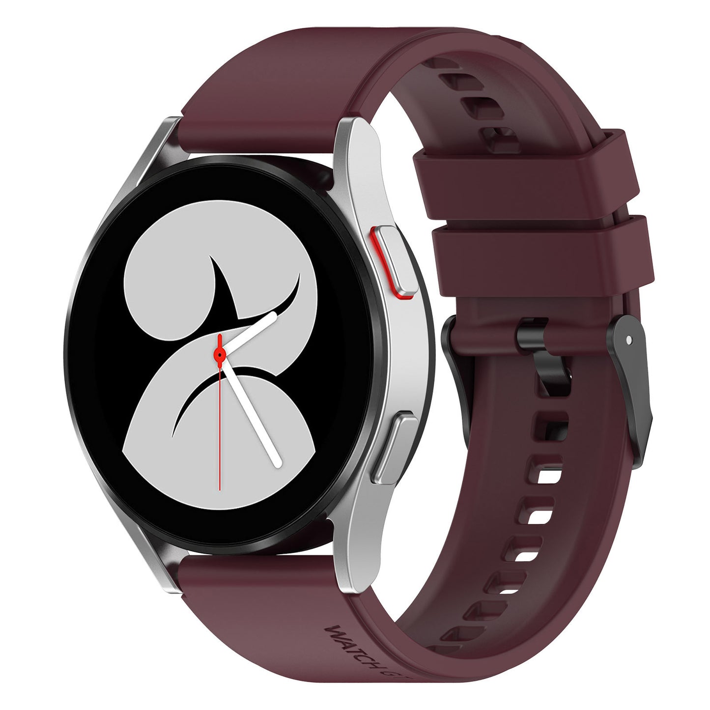 Techsuit W026 szíj Samsung Galaxy Watch / Huawei Watch sorozathoz, 20mm, cseresznyepiros