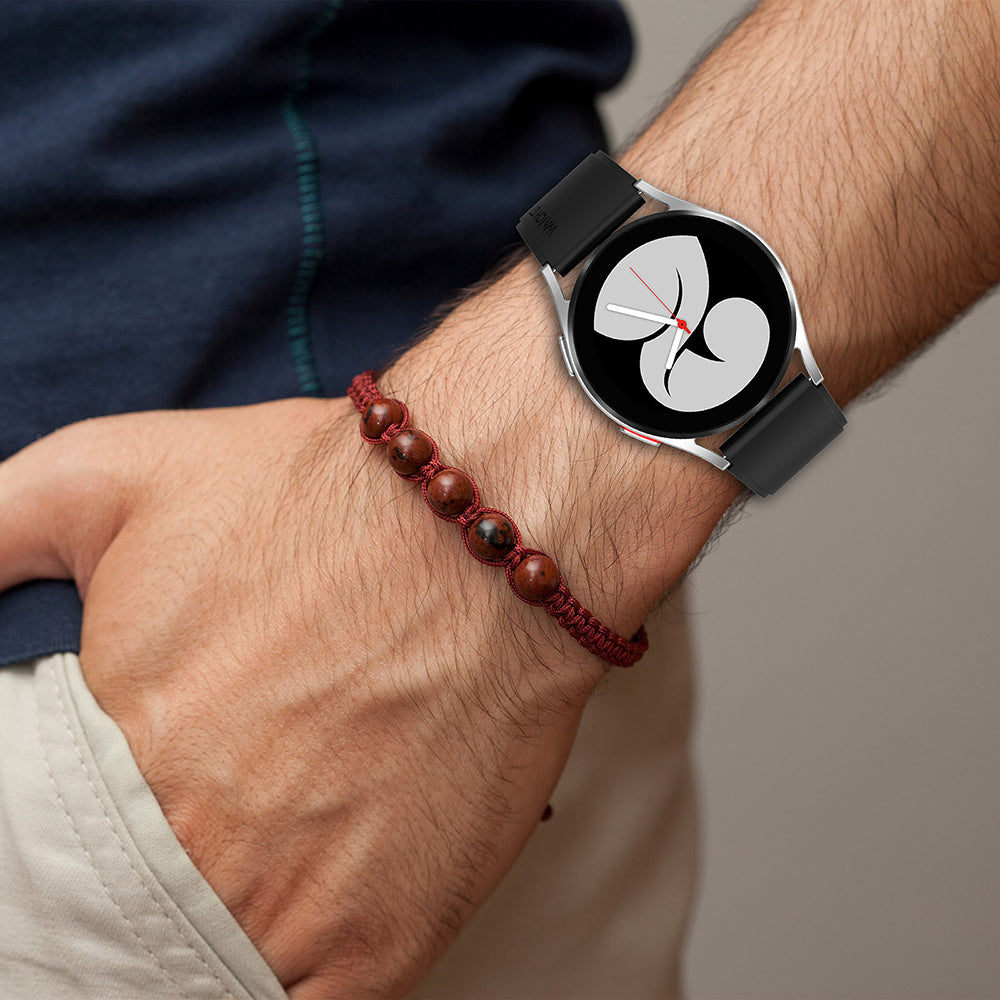 Techsuit W026 szíj Samsung Galaxy Watch / Huawei Watch sorozathoz, 20mm, cseresznyepiros