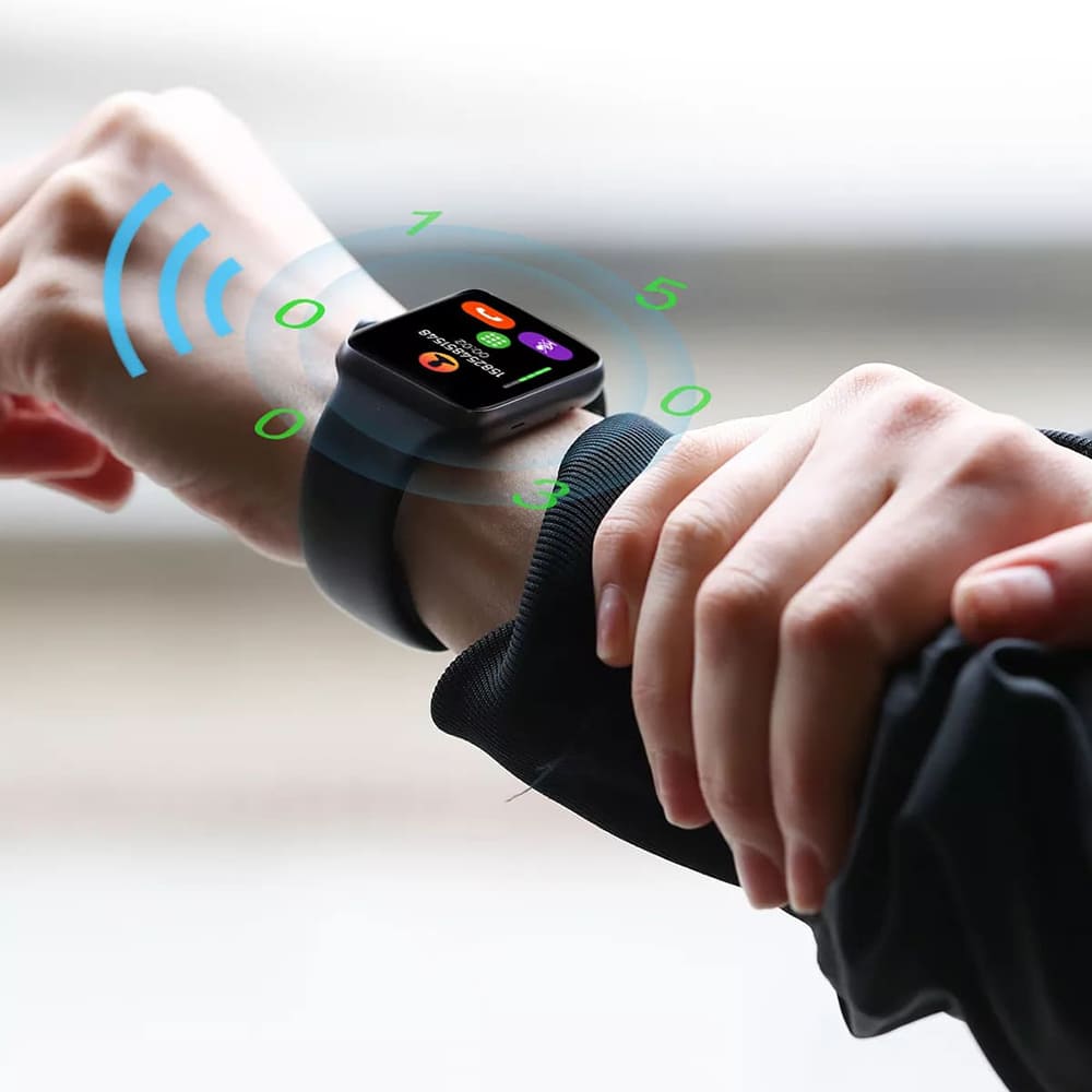 Techsuit W031 szíj Apple Watch 42mm / 41mm / 40mm / 38mm sorozathoz, Fekete