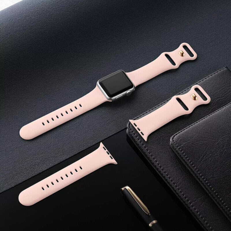 Techsuit W031 szíj Apple Watch 49mm / 46mm / 45mm / 44mm / 42mm sorozathoz, Sötétlila