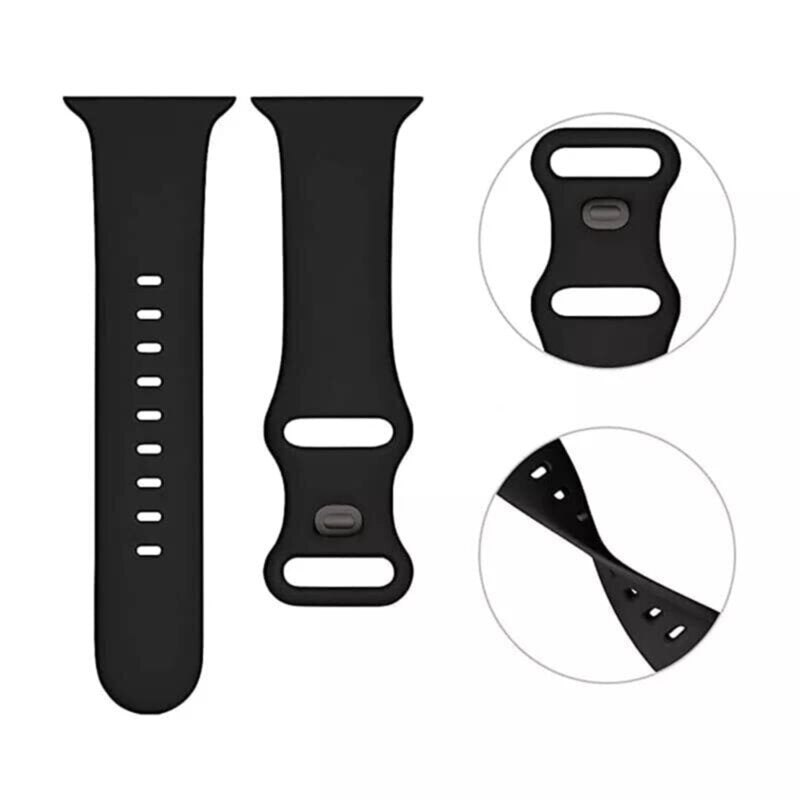 Techsuit W031 szíj Apple Watch 49mm / 46mm / 45mm / 44mm / 42mm sorozathoz, Sötétlila