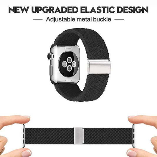 Techsuit W032 szíj Apple Watch 49mm / 46mm / 45mm / 44mm / 42mm sorozathoz, Fekete