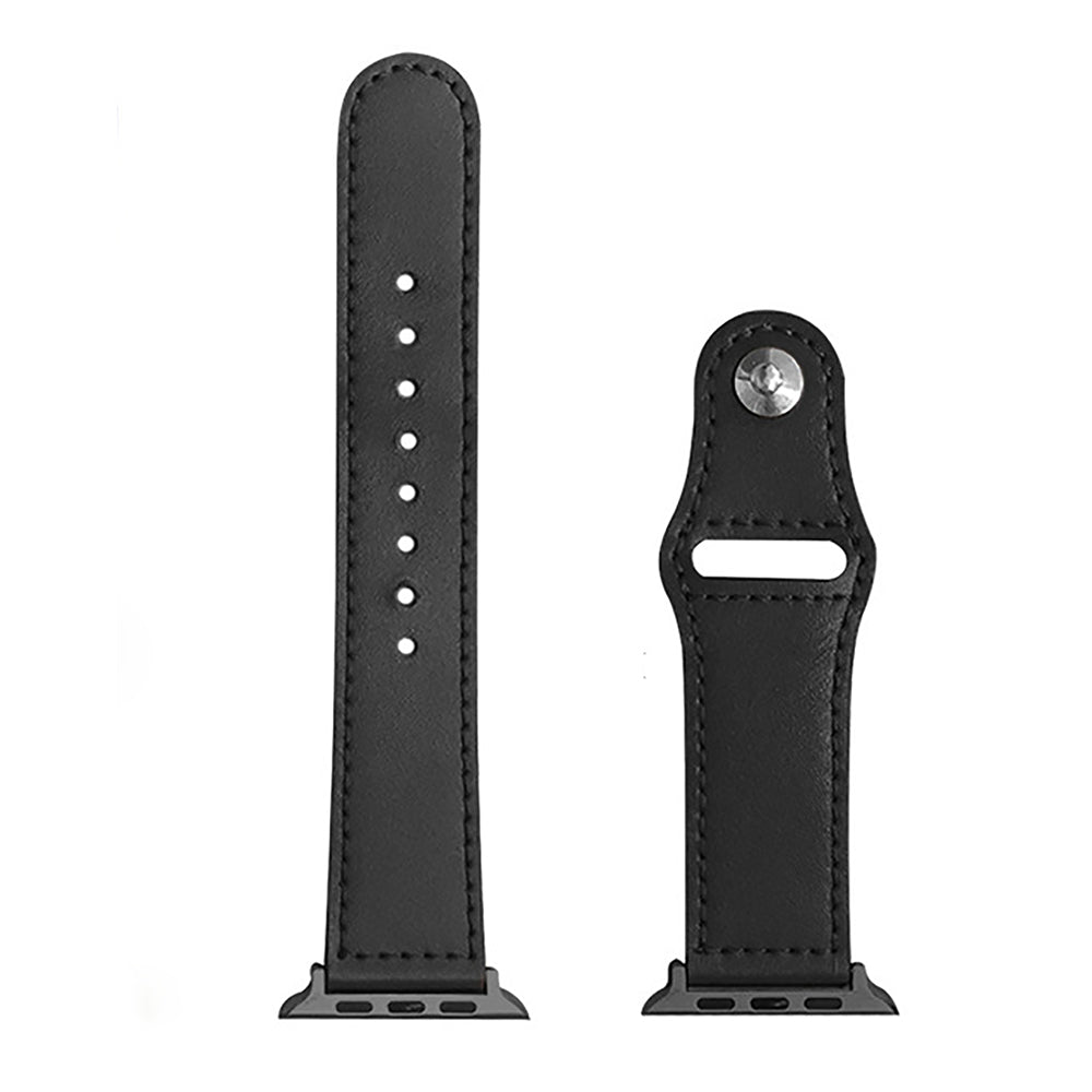 Techsuit W033 szíj Apple Watch 42mm / 41mm / 40mm / 38mm sorozathoz, Fekete