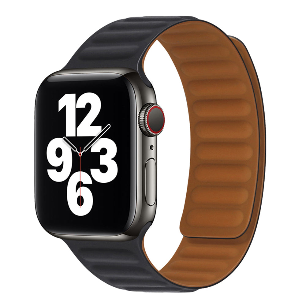 Techsuit W035 szíj Apple Watch 49mm / 46mm / 45mm / 44mm / 42mm sorozathoz, Fekete